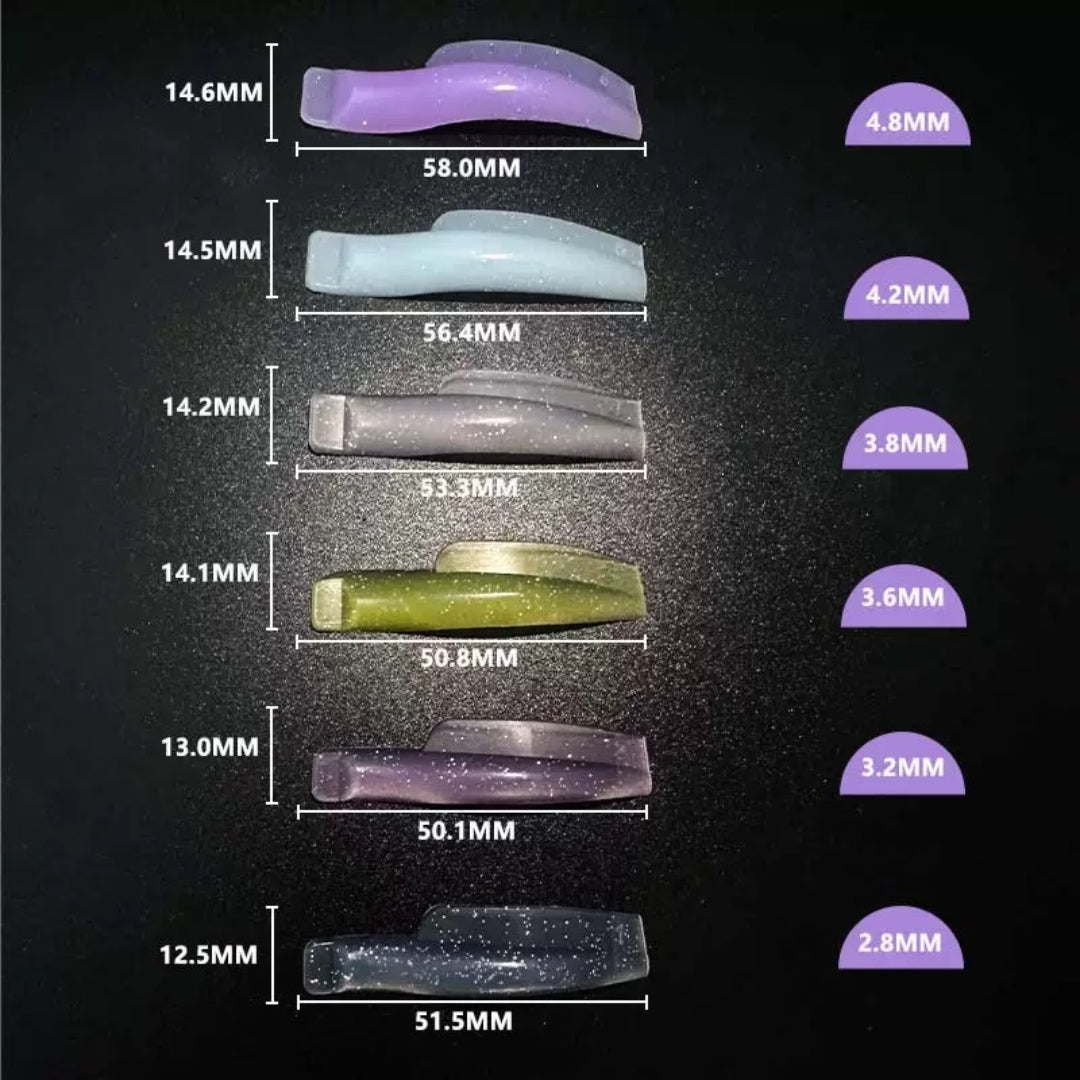 Paduri Soft pentru laminarea genelor silicon 6 perechi curburi diferite