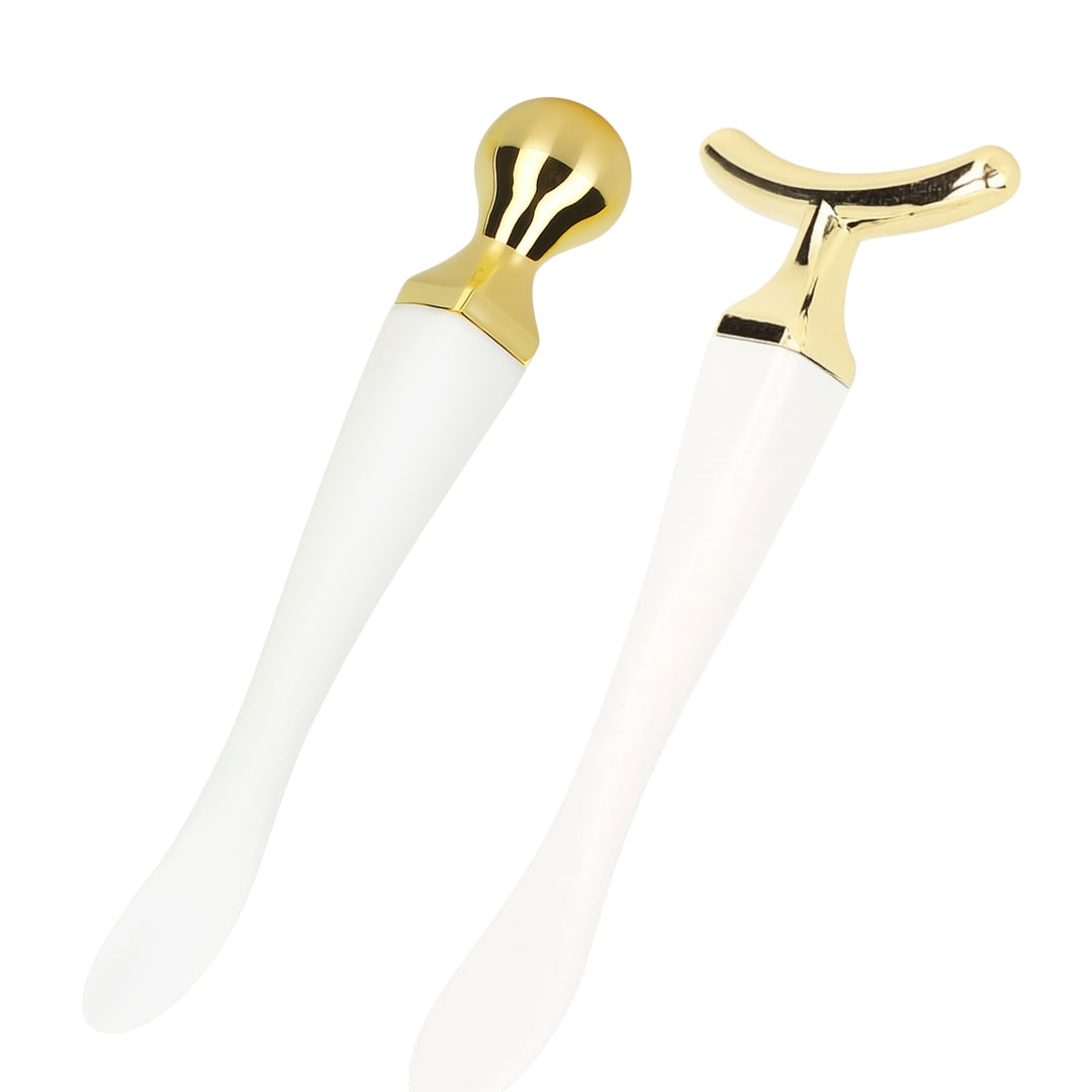 Set 2 instrumente masaj facial si zona ochilor