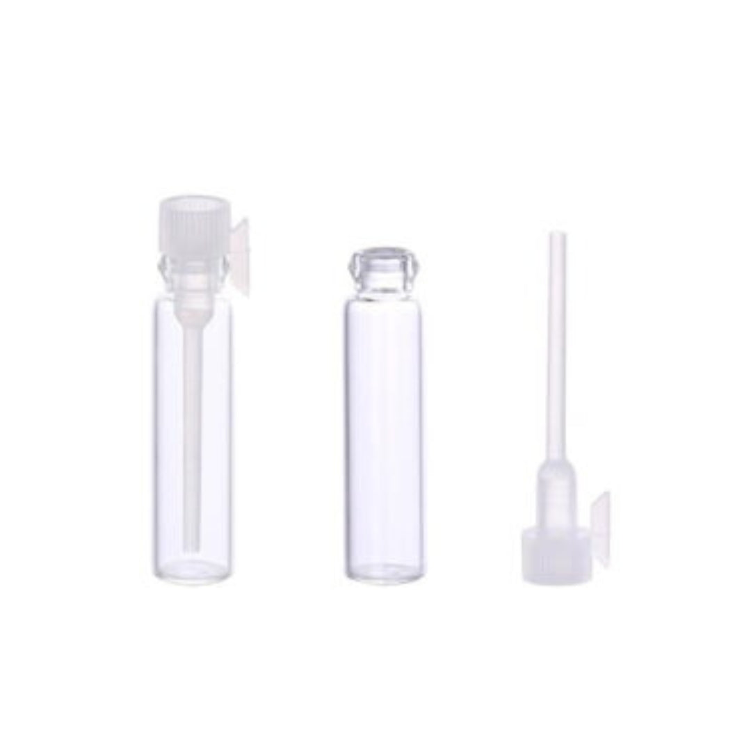 Recipient sticla parfum cu aplicator alb