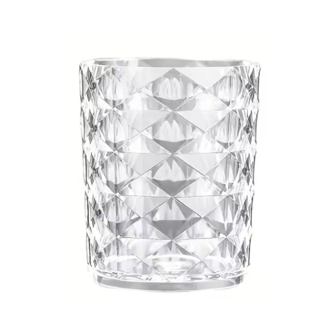 Suport pentru pensule machiaj – transparent, design modern