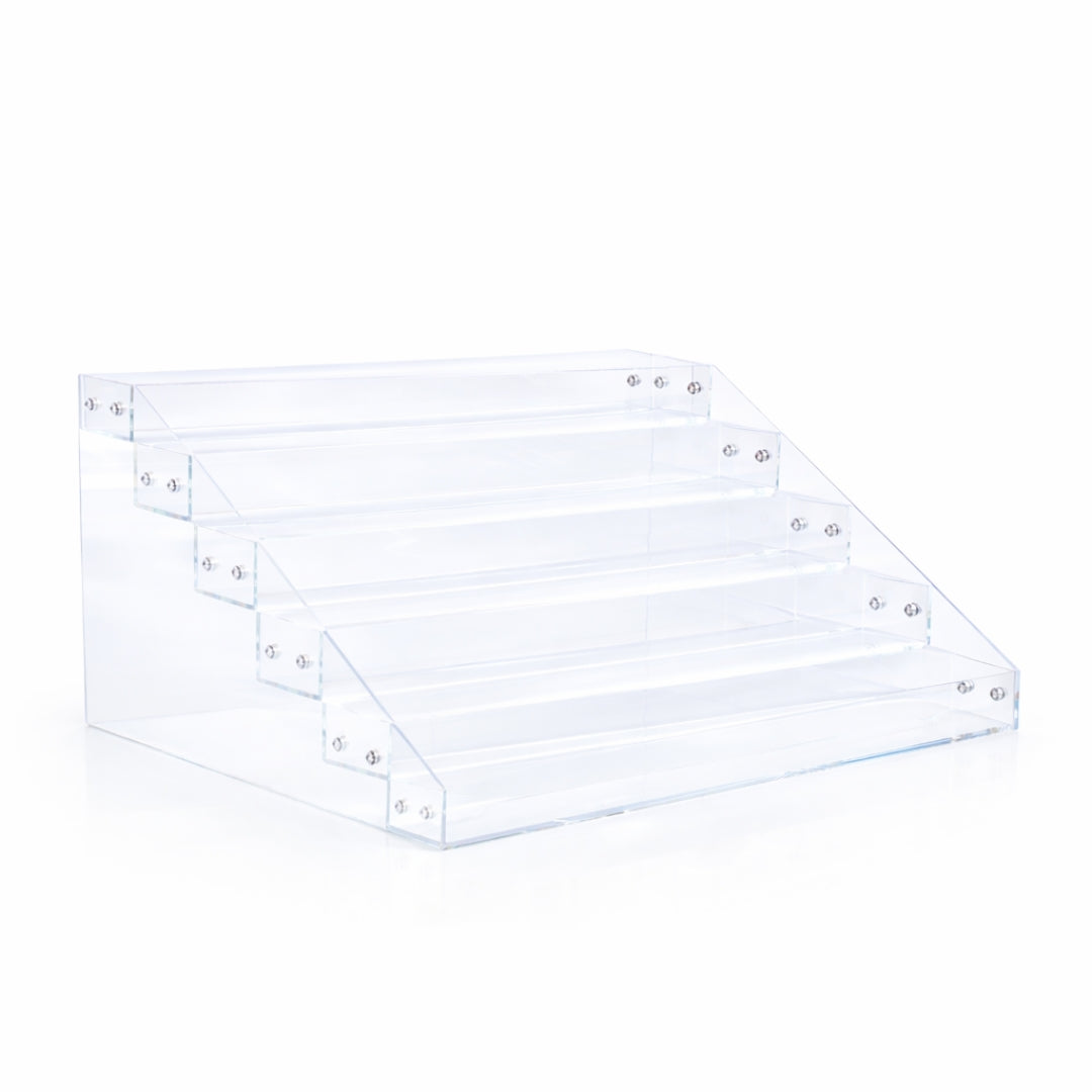Suport / display produse cosmetice din plexiglass – 6 polite