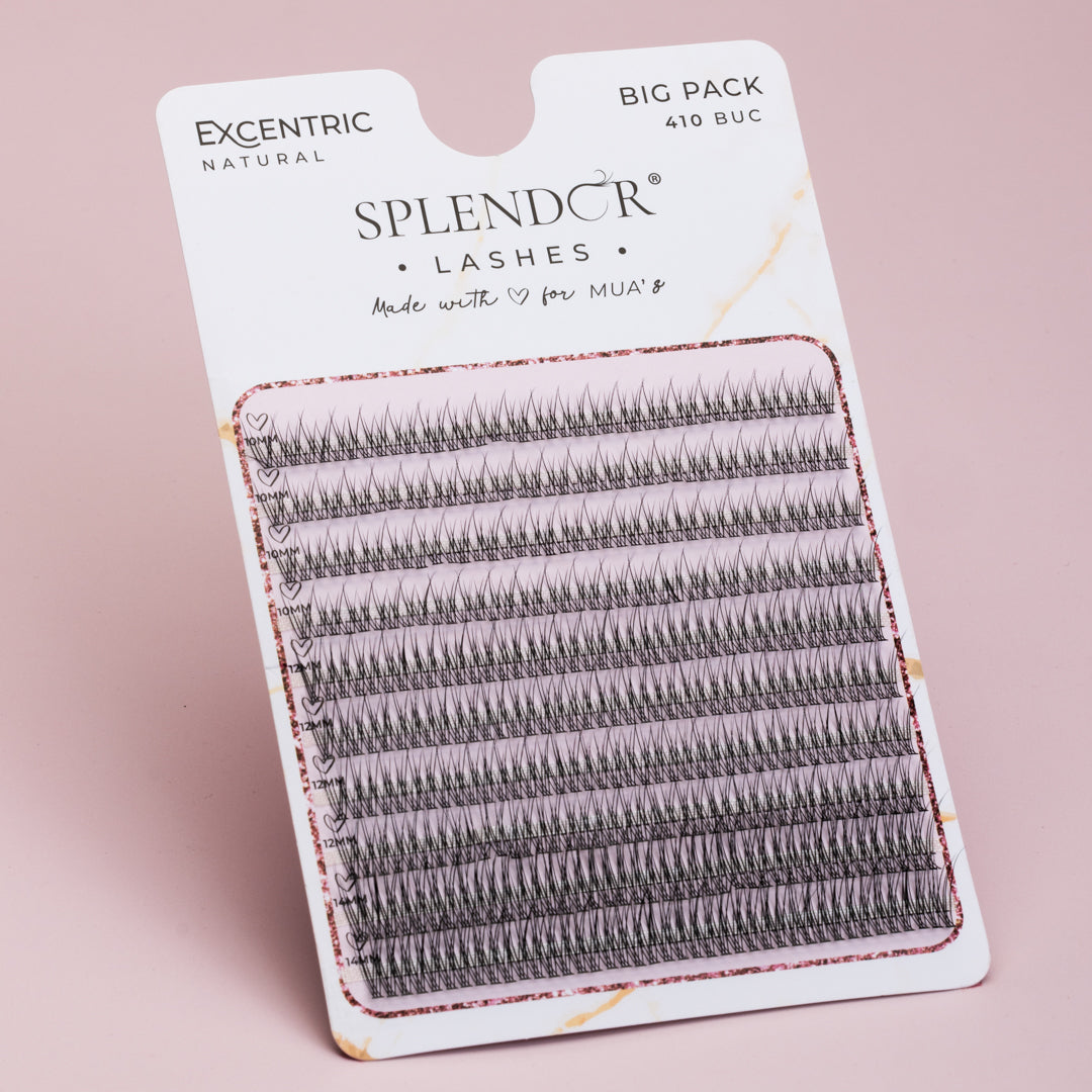 Big Pack Gene false smocuri matase Excentric Natural curbura C 410 buc