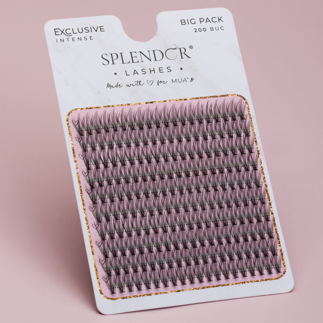 Big Pack Gene false smocuri matase Exclusive Intense curbura C 200 buc