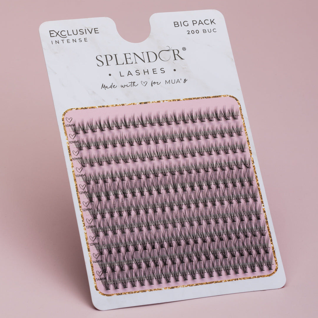 Big Pack Gene false smocuri matase Exclusive Intense curbura C 200 buc