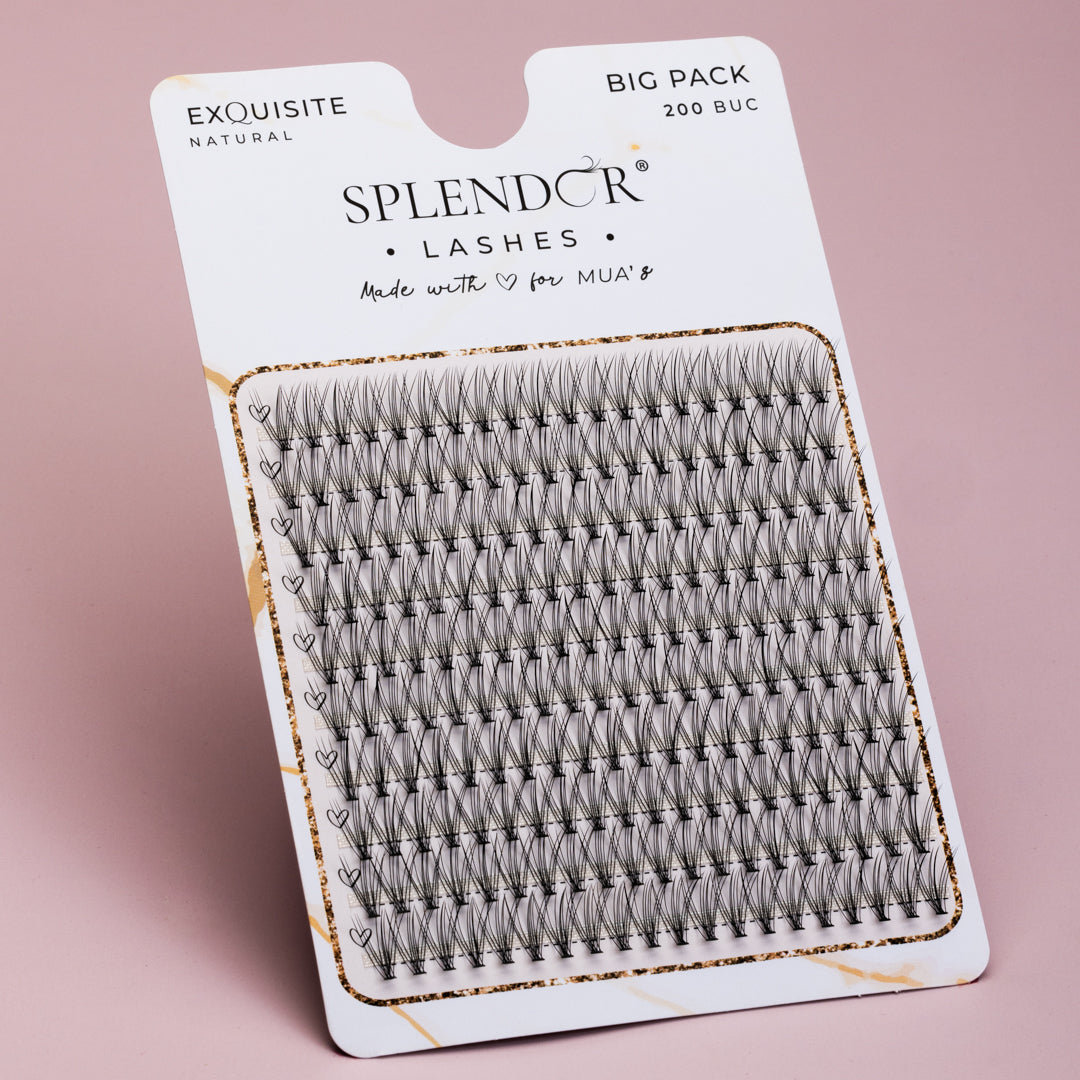 Big Pack Gene false smocuri matase Exquisite Natural curbura C 200 buc