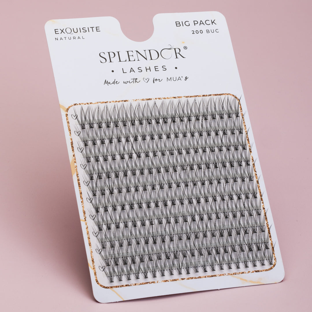 Big Pack Gene false smocuri matase Exquisite Natural curbura C 200 buc