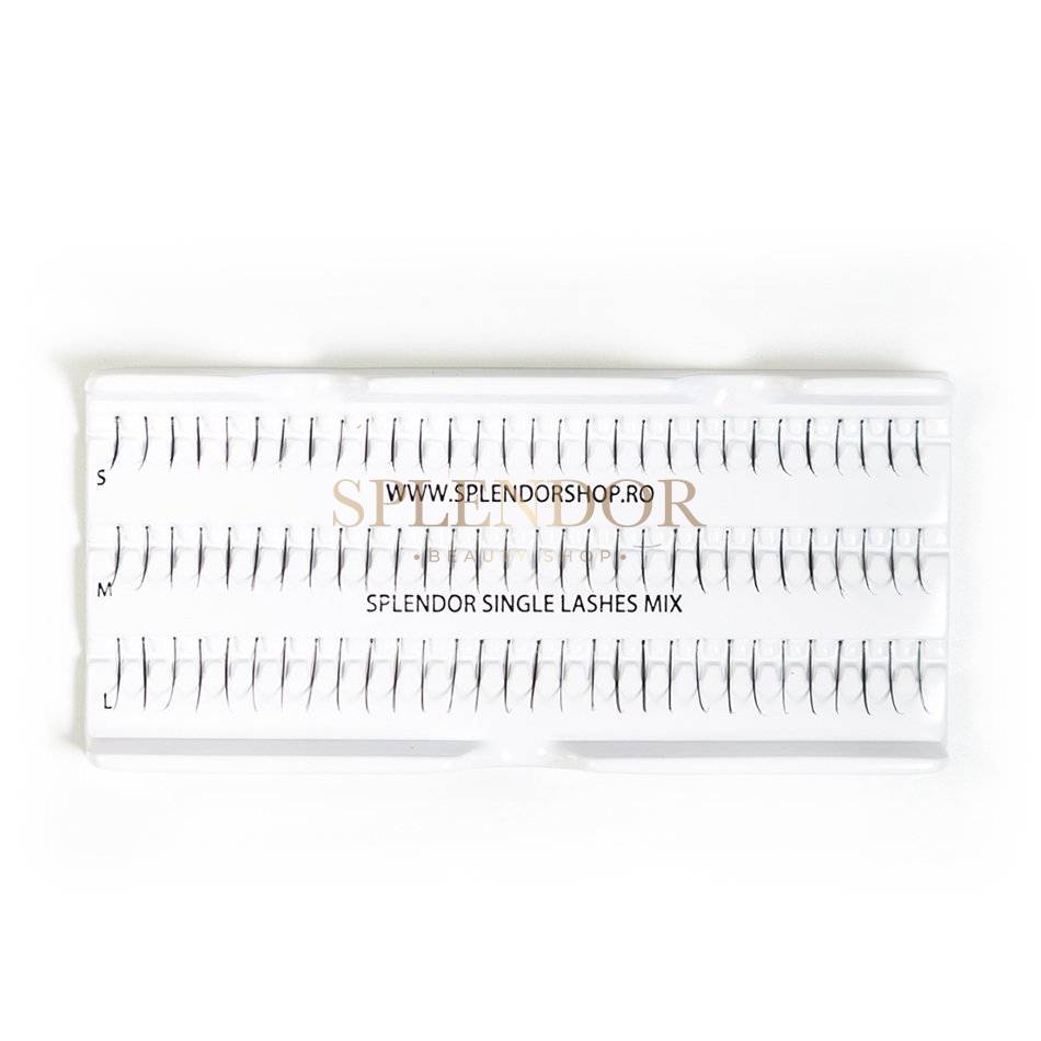 Extensii gene fir cu fir Splendor Lashes Single 90 buc