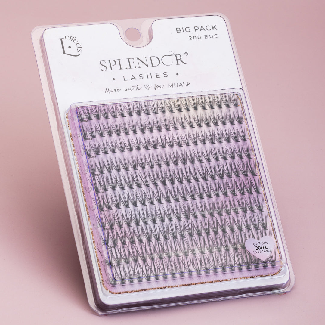 Big Pack Gene false smocuri matase L effects curbura L MIX 200 buc