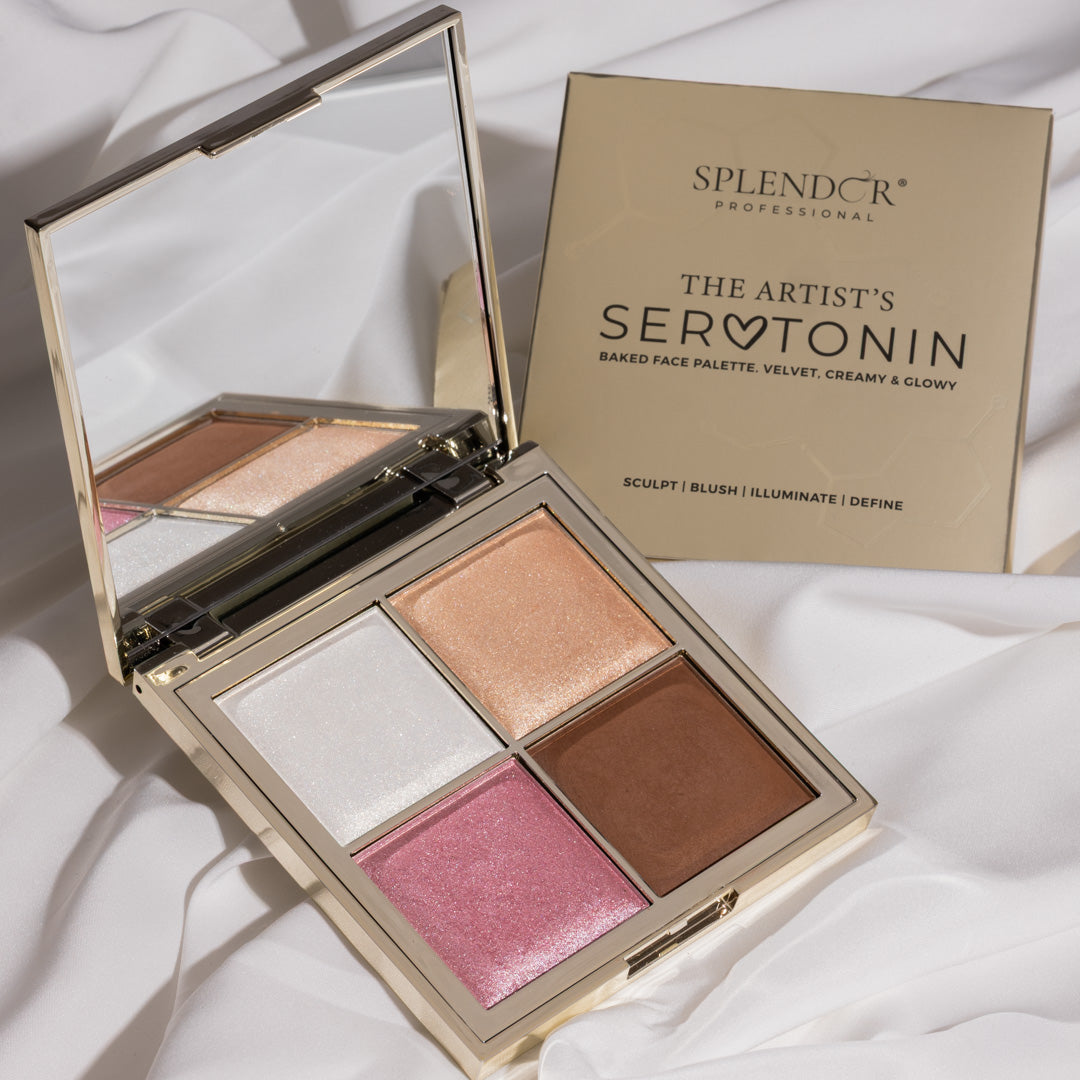 Paleta The Artist's Serotonin Splendor - Sculpt, Blush, Illuminate, Define - EDITIE LIMITATA