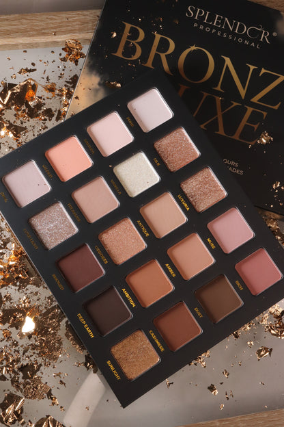 Paleta 20 farduri BRONZY LUXE SPLENDOR culori pigmentate si vibrante