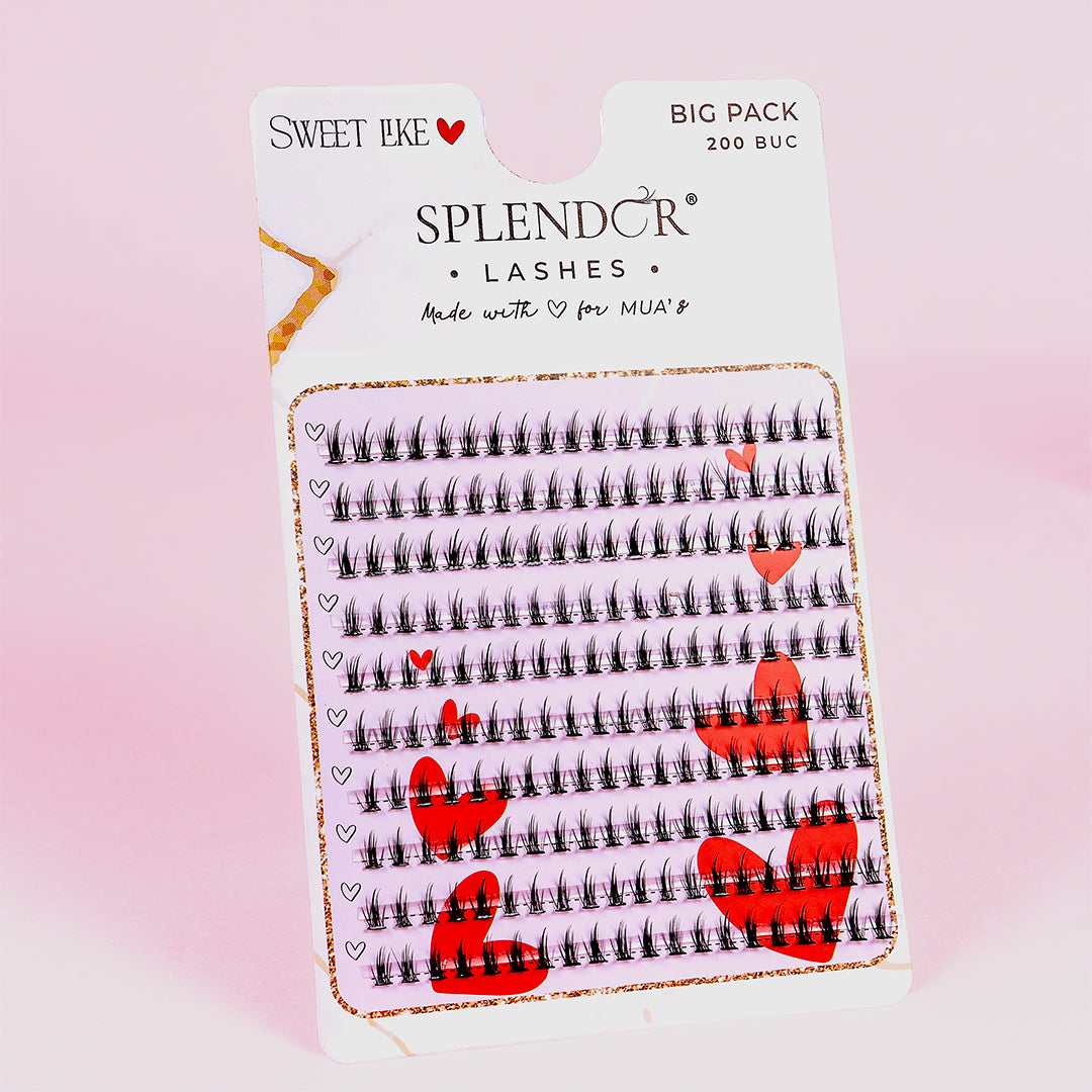 Big Pack Gene false smocuri matase Sweet Like Love curbura C 200 buc