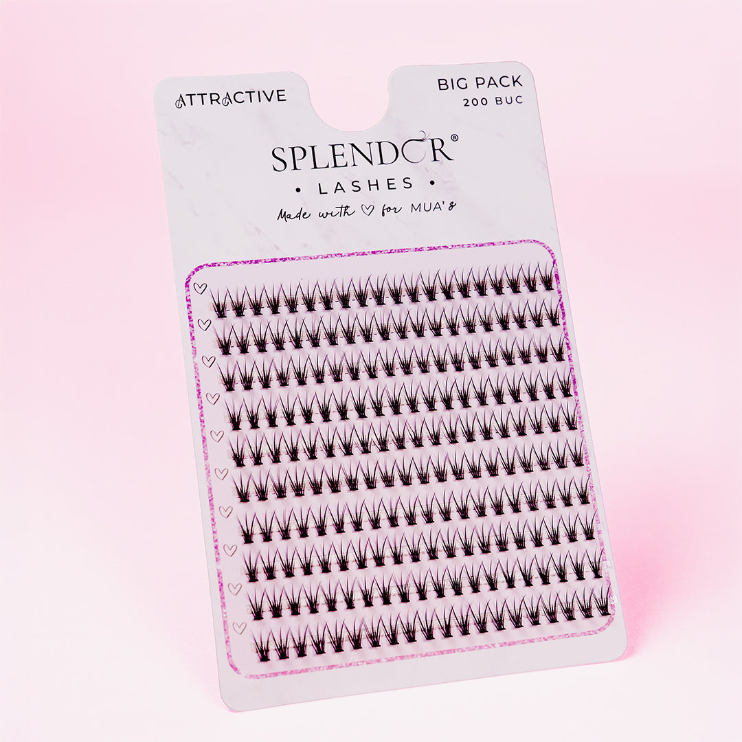 Big Pack Gene false smocuri matase Attractive curbura C 200 buc - Russian Style