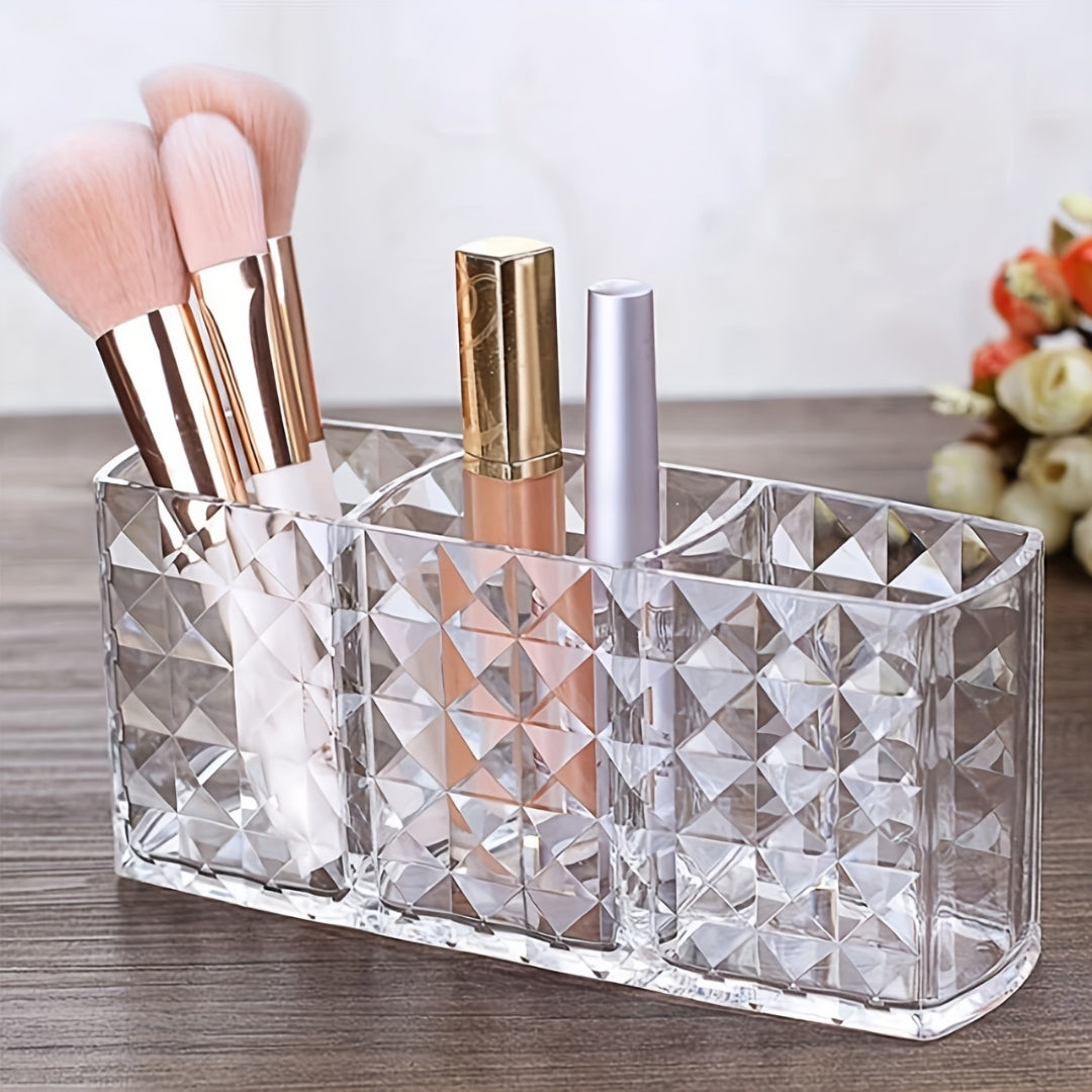 Suport Pensule si Cosmetice 3 compartimente