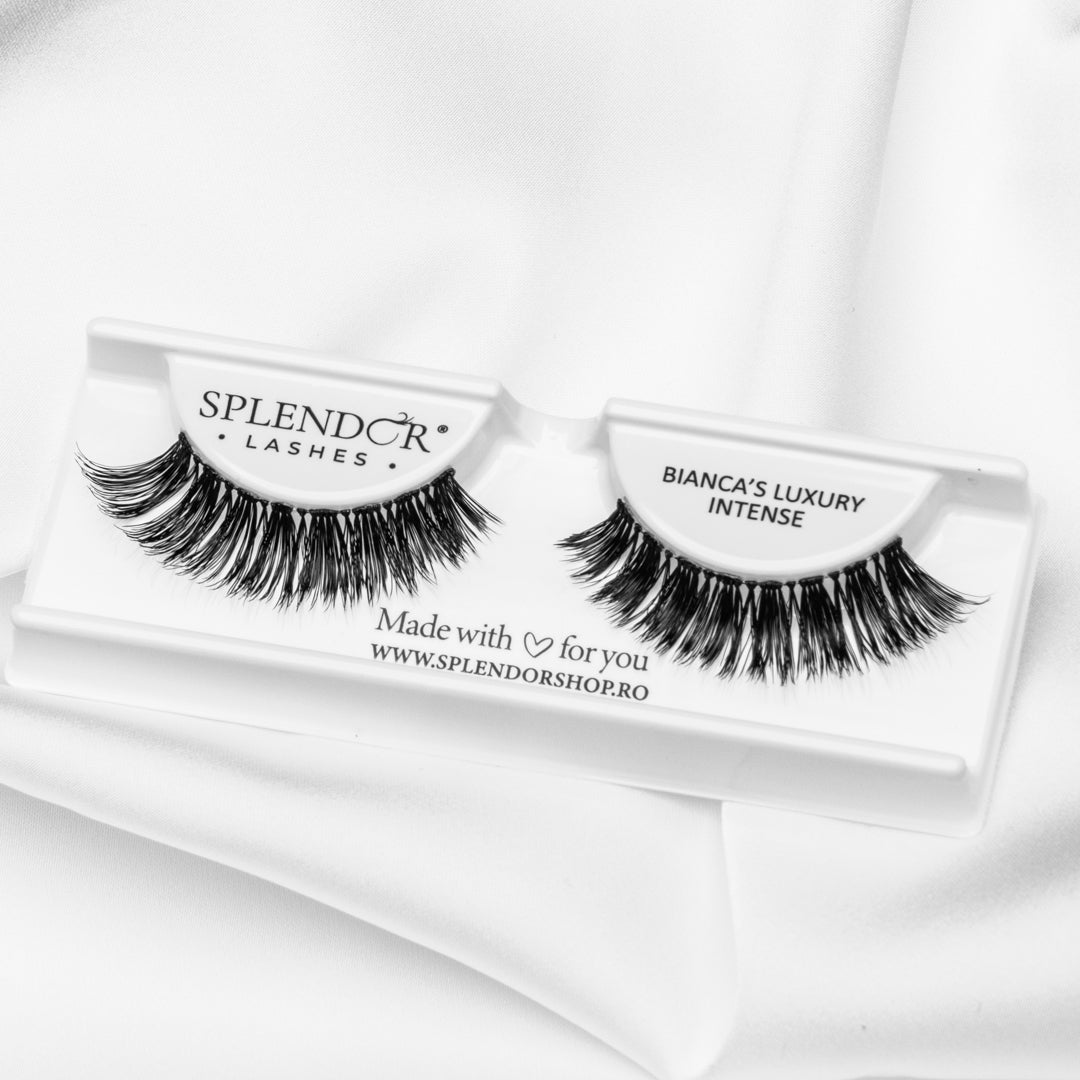 Gene banda par natural Splendor Lashes Bianca's Luxury Intense varfuri ingustate
