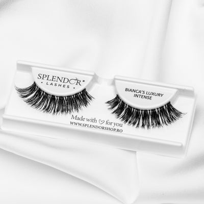 Gene banda par natural Splendor Lashes Bianca's Luxury Intense varfuri ingustate