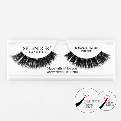 Gene banda par natural Splendor Lashes Bianca's Luxury Intense varfuri ingustate