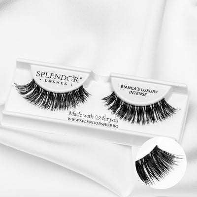 Gene banda par natural Splendor Lashes Bianca's Luxury Intense varfuri ingustate