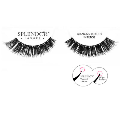 Gene banda par natural Splendor Lashes Bianca's Luxury Intense varfuri ingustate