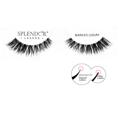 Gene false banda par natural Splendor Lashes Bianca's Luxury varfuri ingustate