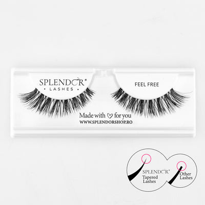 Gene false banda par natural Splendor Lashes Feel Free Demi Wispies varfuri subtiate