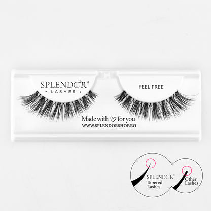 Gene false banda par natural Splendor Lashes Feel Free Demi Wispies varfuri subtiate