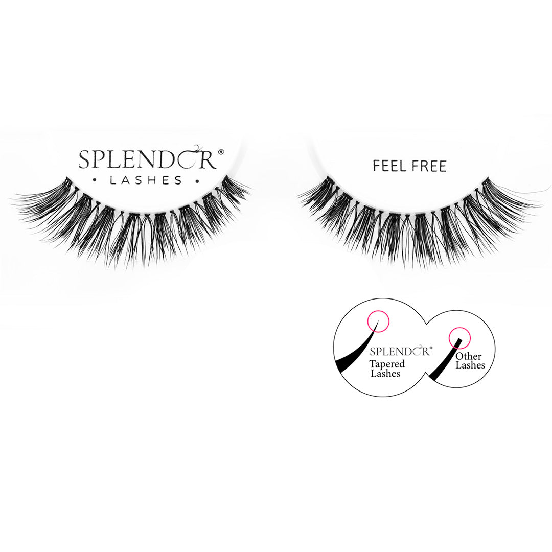 Gene false banda par natural Splendor Lashes Feel Free Demi Wispies varfuri subtiate
