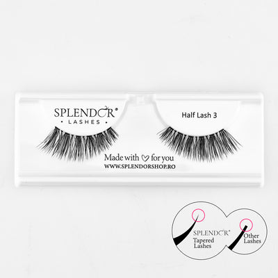Gene banda Splendor Half Lashes 3 varfuri ingustate