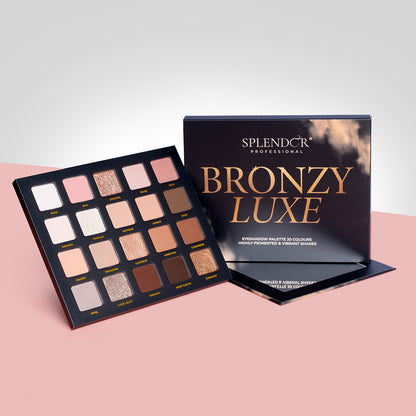 Paleta 20 farduri BRONZY LUXE SPLENDOR culori pigmentate si vibrante