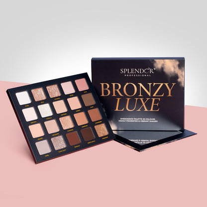 Paleta 20 farduri BRONZY LUXE SPLENDOR culori pigmentate si vibrante