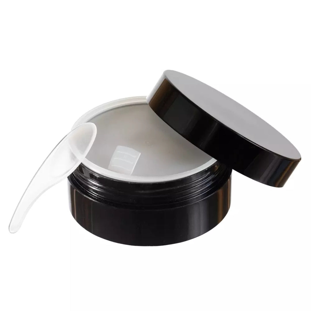 Recipient crema cu spatula negru 100 ml