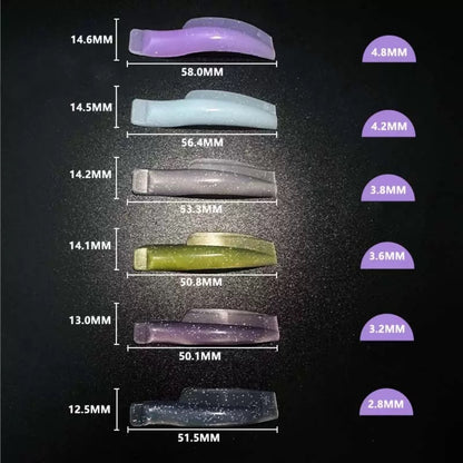 Paduri Soft pentru laminarea genelor silicon 6 perechi curburi diferite