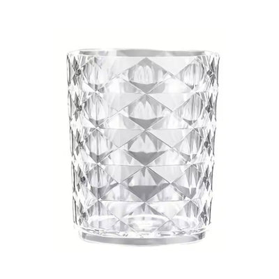Suport pentru pensule machiaj – transparent, design modern