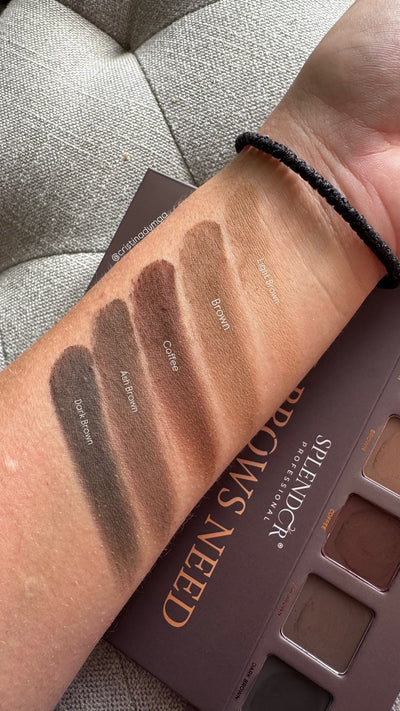 Paleta sprancene 5 farduri ALL BROWS NEED SPLENDOR culori pigmentate si vibrante