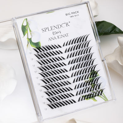 Big Pack Gene false smocuri matase Splendor & Ana Ignat 180 buc mix 10 - 16 mm