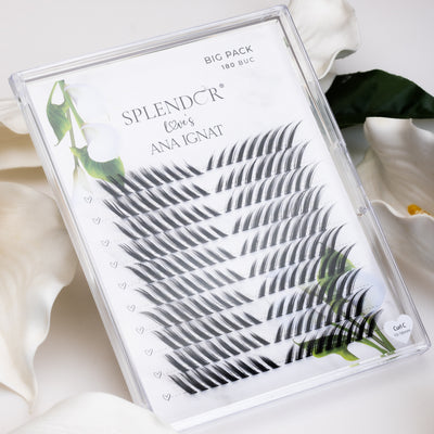 Big Pack Gene false smocuri matase Splendor & Ana Ignat 180 buc mix 10 - 16 mm