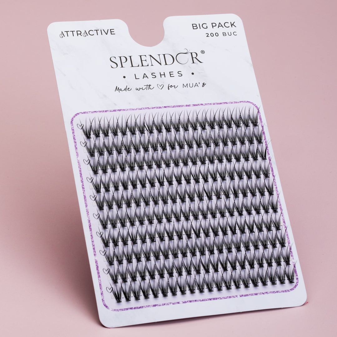 Big Pack Gene false smocuri matase Attractive curbura C 200 buc - Russian Style