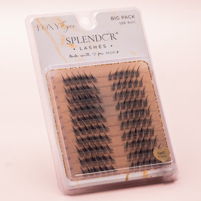 Big Pack Gene false smocuri matase Splendor Foxy Eyes Russian Style 120 buc mix 9 - 12 mm