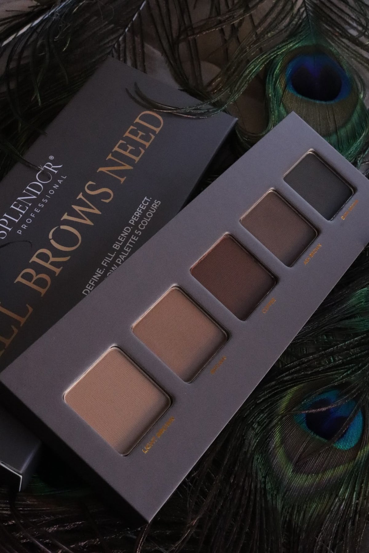 Paleta sprancene 5 farduri ALL BROWS NEED SPLENDOR culori pigmentate si vibrante