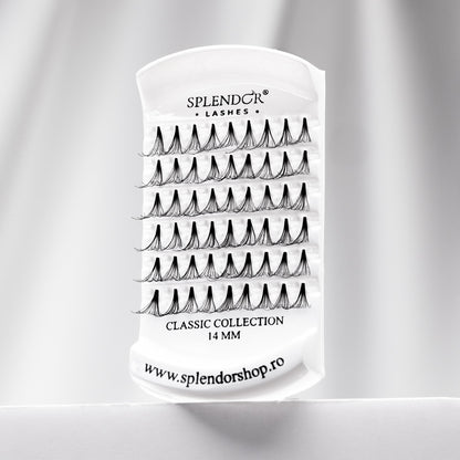 Gene false smocuri fara nod Splendor Lashes Classic Collection 54 buc