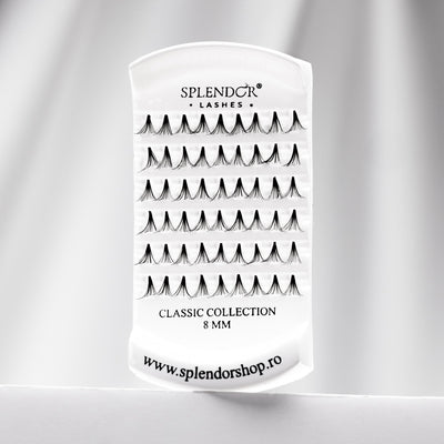Gene false smocuri fara nod Splendor Lashes Classic Collection 54 buc