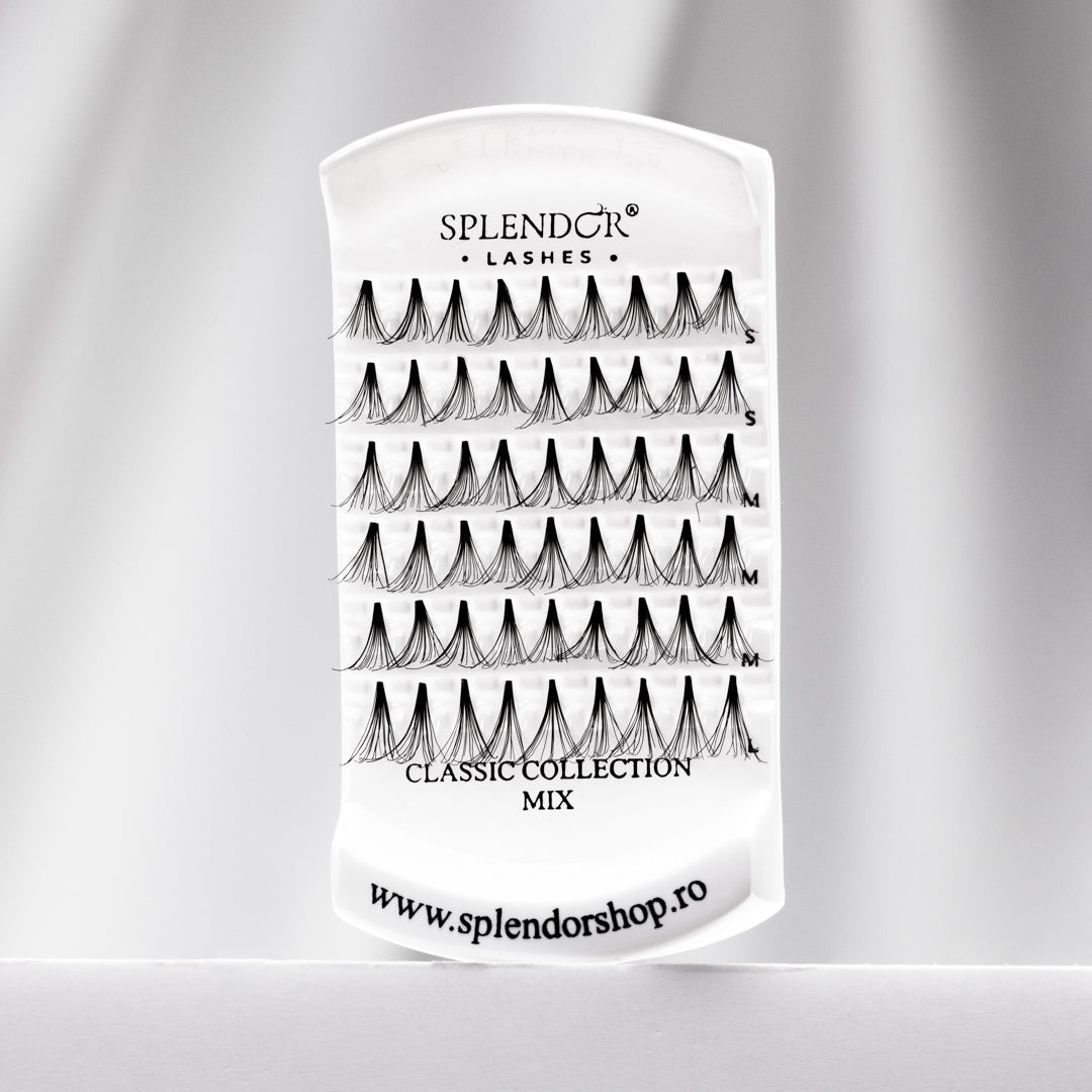 Gene false smocuri fara nod Splendor Lashes Classic Collection 54 buc