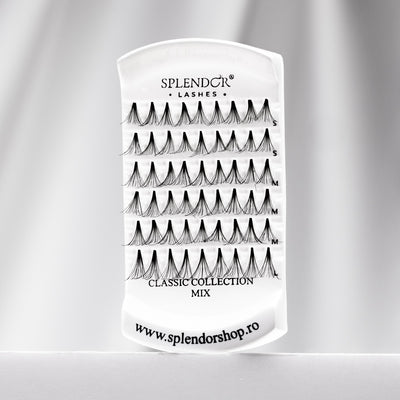Gene false smocuri fara nod Splendor Lashes Classic Collection 54 buc