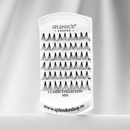 Gene false smocuri fara nod Splendor Lashes Classic Collection 54 buc