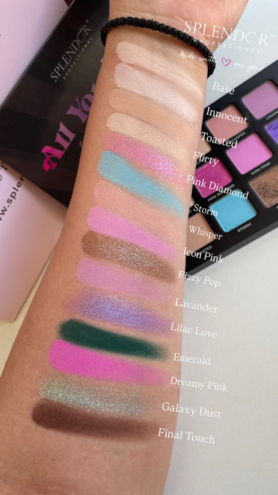 Paleta 15 farduri ALL YOU NEED - Colors Obsession SPLENDOR culori pigmentate si vibrante