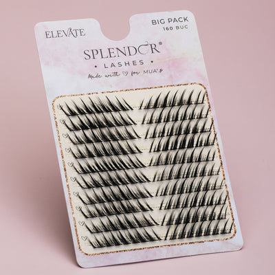 Big Pack Gene false smocuri matase Splendor Elevate Russian Style 160 buc mix 10 - 14 mm