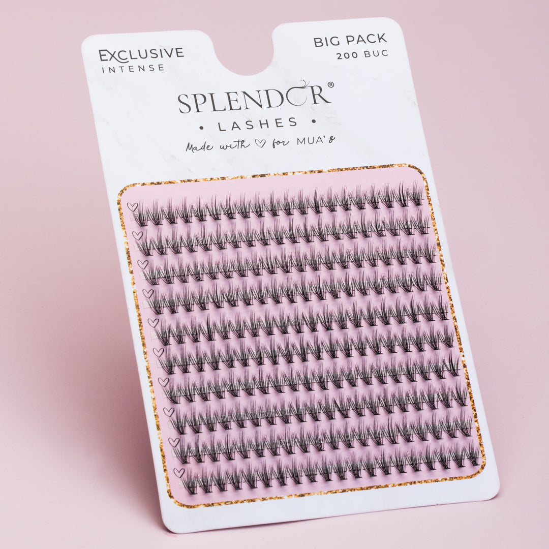 Big Pack Gene false smocuri matase Exclusive Intense curbura C 200 buc