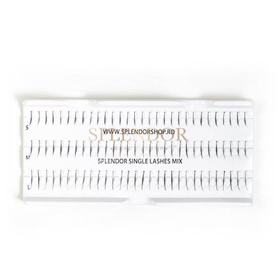 Extensii gene fir cu fir Splendor Lashes Single 90 buc