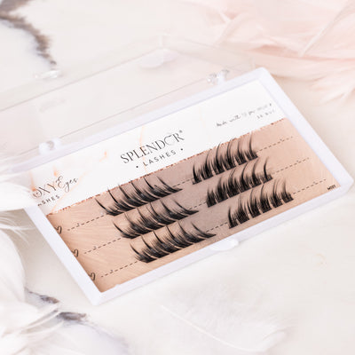 Gene false smocuri matase Splendor Foxy Eyes Russian Style 36 buc mix 9 - 12 mm