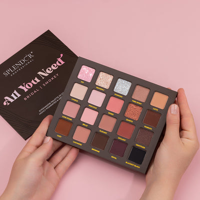 Paleta 20 farduri ALL YOU NEED - Bridal / Smokey SPLENDOR culori pigmentate si vibrante