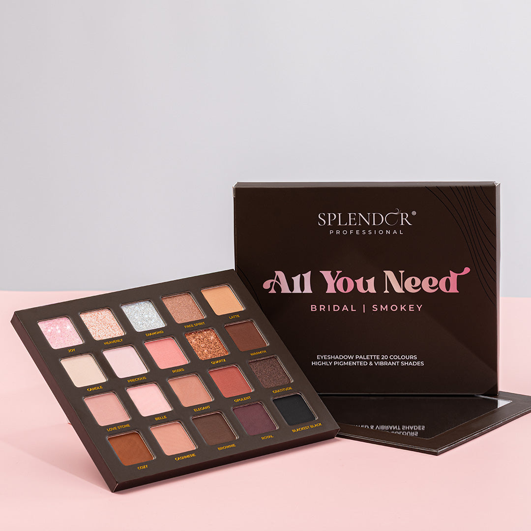 Paleta 20 farduri ALL YOU NEED - Bridal / Smokey SPLENDOR culori pigmentate si vibrante